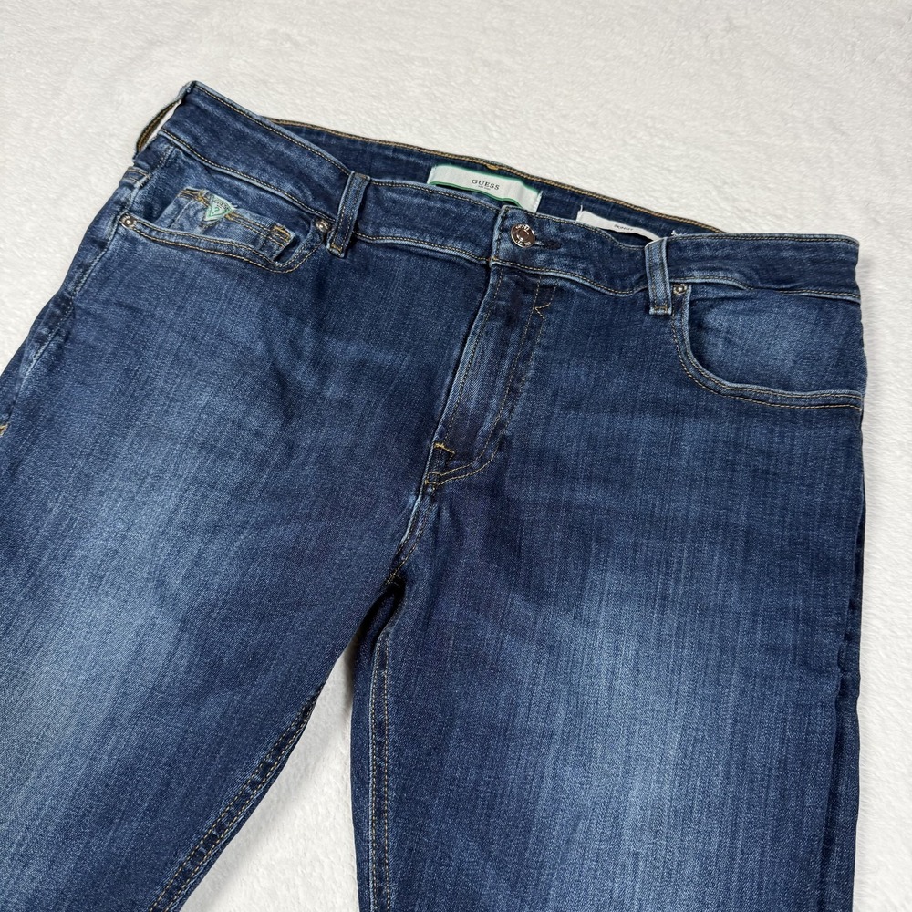 Guess Skinny‎ Jeans Mens 32x30 Blue Slim Fit Denim Medium Wash Casual 5 Pocket
